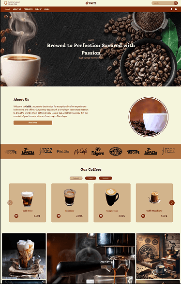 Coffee E-commerce Website